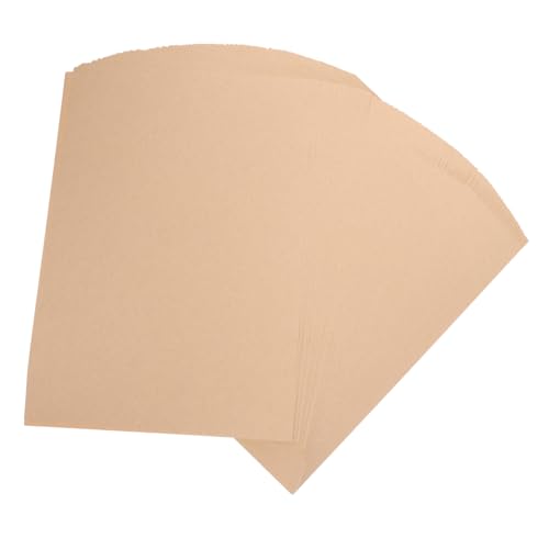 Tofficu 100 Blatt Druckerpapier Aufkleberpapier Zum Drucken Braune Papiertüten Groß Braunes Bastelpapier Plakatwand Braunes Papier Etiketten Für Yellow Kraftpapier von Tofficu