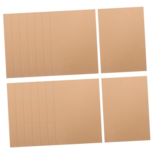 Tofficu 100 Blatt Kraftkarton Kartenherstellung Diy Schnurrbartkarten Braunes Papier Notizkarten Mit Umschlägen Kartenvorrat Scrapbooking-papier Karten Und Umschläge Farbkarton Kraftpapier von Tofficu