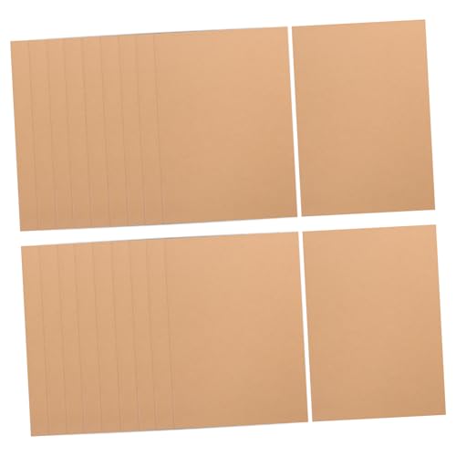 Tofficu 100 Blatt Kraftkarton Kartenvorrat Kartonpapier, Farbiges Papier Leere Karte Braunes Bastelpapier Dunkelbrauner Karton Zubehör Für Die Kartenherstellung Kartenpapier Kraftpapier von Tofficu