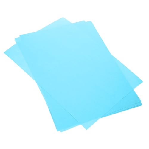 Tofficu 100 Blatt Zeichenpapier Für Drucker Fotopapier Für Drucker Pastellfarbenes Papier Vintage-papier Etikettenpapier Konstruktionspapier Papierriese Durchsichtiges Aufkleberpapier Blue von Tofficu