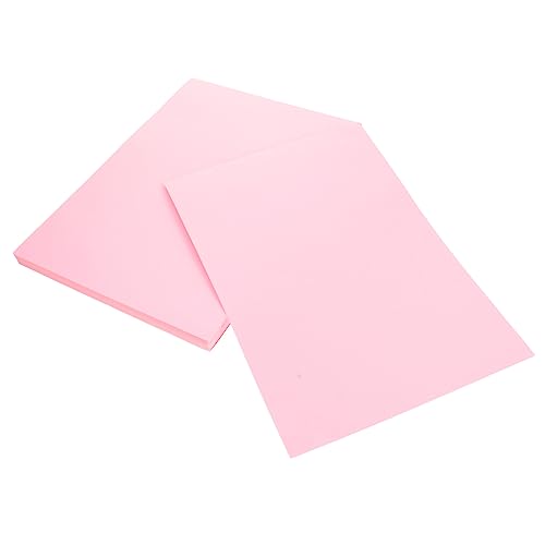 Tofficu 100 Blatt farbiges A4-Papier kreativpapier paketpapier painting paper geschenkpapier bögen packpapier Zeichenpapier Druckpapier quadratisches Papier Druckerpapier DIY-Material Rosa von Tofficu