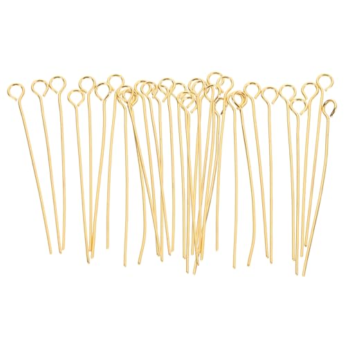Tofficu 100 Stück Goldene Kettelstifte aus für DIY Schmuckherstellung Langlebige Ohrstecker Bastelzubehör für Ohrringe Armbänder und Halsketten Leicht und Vielseitig Verwendbar Tofficu 100 Stück Goldene Kettelstifte aus für DIY Schmuckherstellung Langlebige Ohrstecker Bastelzubehör für Ohrringe Armbänder und Halsketten Leicht und Vielseitig Verwendbar von Tofficu