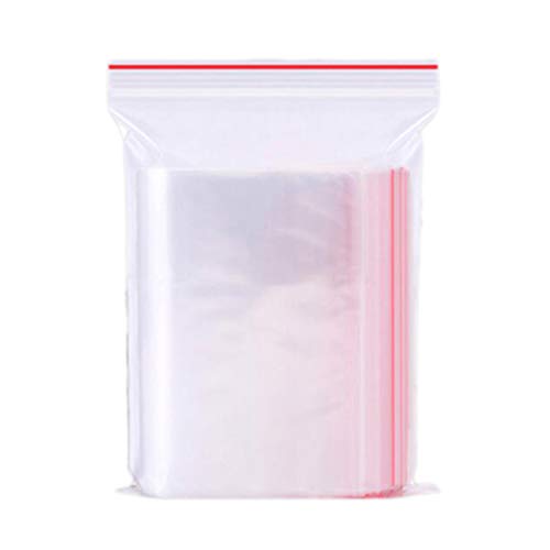 Tofficu 100 Stück Kleine Plastiktüten Schmuckbeutel 10 X 15 Cm Große Transparente Mini-Druckverschlussbeutel Transparente Kleine Reißverschlussbeutel Wiederverschließbare von Tofficu