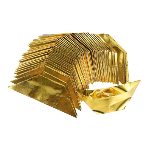 Tofficu 1000 Stück Papierbarren zum Grabfegen tausend papier origami Himmelspapierbarren trauerfeier gold barren DIY-Barren zur Ahnenverehrung Ahnengeldpapier halbfertig Golden von Tofficu