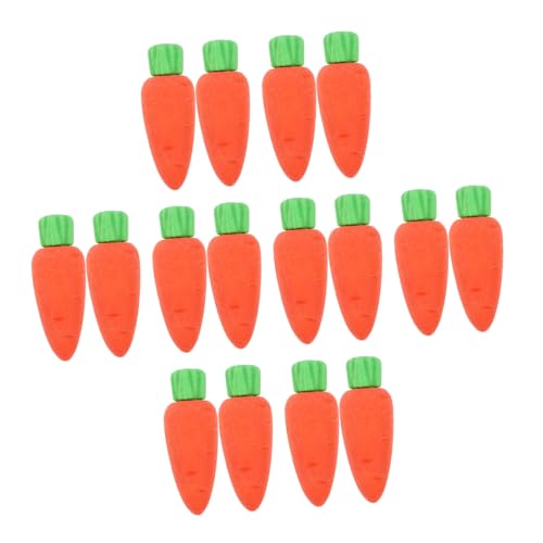 Tofficu 100St Karotten Radiergummi kawaii radiergummi radiergummi Niedliche Radiergummis schülergeschenke Spaß Radiergummis für Studenten Bulk Radiergummi fürs Büro Orange von Tofficu