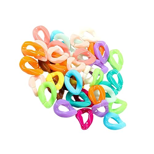 Tofficu 100St Kunststoffclip Kettenglied Clip zur Schmuckherstellung Heimwerken Etikett DIY clip haken Cliphaken bag chain kunstoffclips Taschenketten Haken für Schmuckclips DIY Bastelclip von Tofficu