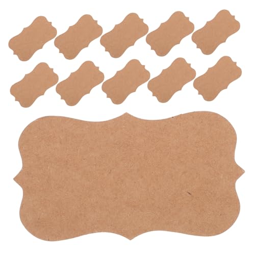 Tofficu 100st Kraftkarte Kleine Notizkarten Kartenpapier Mini-karteikarten Karten Leer Süße Karteikarten Minikarten Visitenkarten Aus Papier Mini-notizkarten Leere Karten Kraftpapier von Tofficu