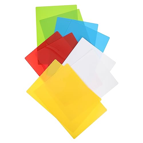 Tofficu 10St lernkarteikarten graffikarte index cards Indexkarten blankokarten Stichwortkarten Lernkarten Karteikarten farbig blinken Wortkarten selber machen kleine Notizkarten PVC von Tofficu