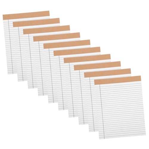 Tofficu 10pcs Notizblock Aus Juristischem Papier To-do-listen-notizblock Mini-notizblöcke Aufkleber Notizblöcke Masse Schreibblöcke 5x8 5 x 8 Notizblöcke Abreißbare Linierte Seiten Weiß von Tofficu