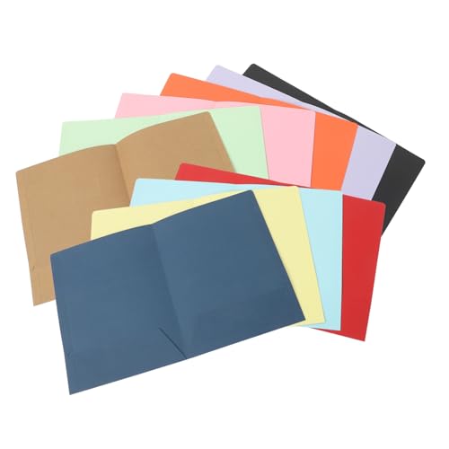 Tofficu 10st Aktenordner Ordnertaschen-organizer Rechnungsberichtsordner Notizbuchteiler Mit Taschen Notizbuch Mit Ordner Buchbindemappe Taschenportfolio-umschlag Dokumentenordner Papier von Tofficu