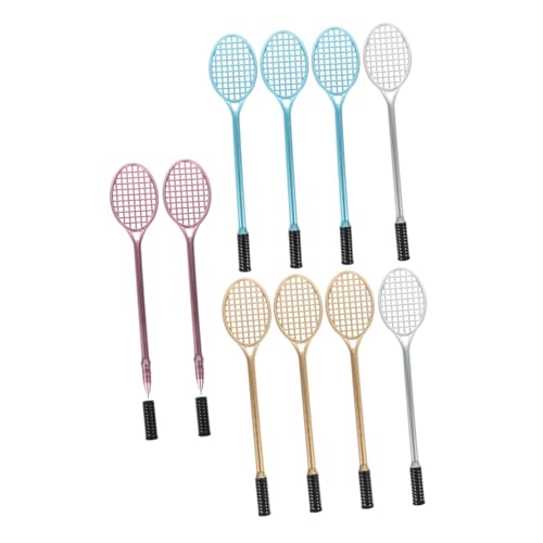 Tofficu 10st Badmintonschläger-gelstift Tennis-kugelschreiber Gelstift Für Badmintonschläger Tennisgeschenke Kreative Tennisschläger-gelstifte Gelschreiber Für Studenten Gel-tintenstift von Tofficu