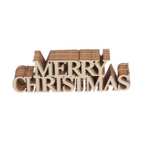 Tofficu 10st Weihnachtsetikett Aus Holz Frohe Weihnachten Hängendes Schild Fröhlicher Weihnachtsbaumkranz Weihnachtsteller Weihnachtliche Hängende Dekorationen Graffiti-chip Beige Hanfseil von Tofficu