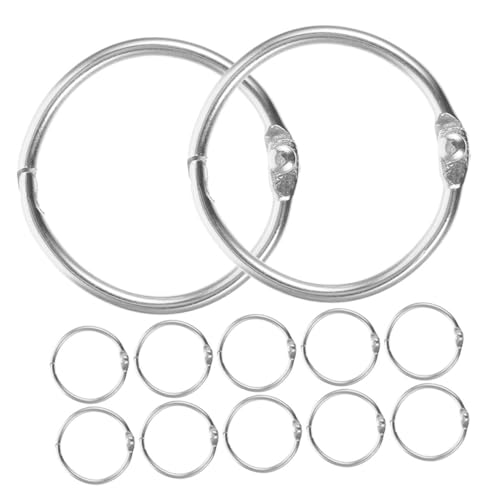 Tofficu 12 Stück Teiliges Metall Binder Ringe Durchmesser Robuste Buchbinderinge Vielseitig Einsetzbar für Büro Schule Scrapbooking Diy und Lose Sichere Ringbindung Tofficu 12 Stück Teiliges Metall Binder Ringe Durchmesser Robuste Buchbinderinge Vielseitig Einsetzbar für Büro Schule Scrapbooking Diy und Lose Sichere Ringbindung von Tofficu