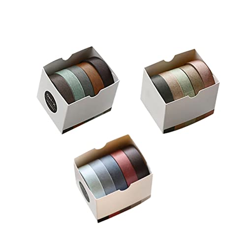 Tofficu 15 Rollen Deko-washi-tape Wickelband Washi-tape-ästhetik Planer Bastelband Handkontoband Fotoalbumband Papier Klebeband Geschenkverpackungsband Washi Tapes Für Scrapbooking von Tofficu