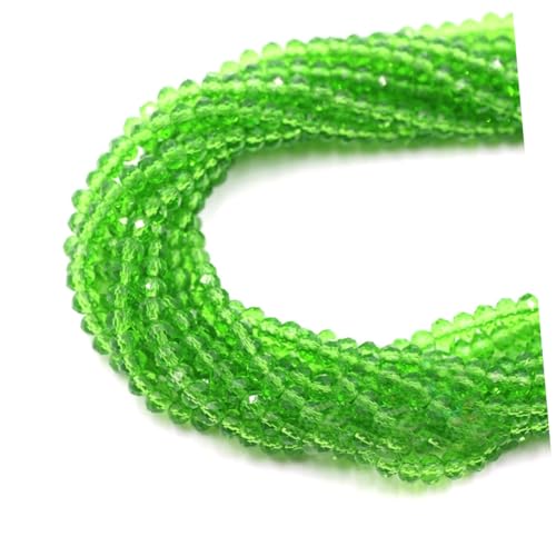 Tofficu 150 Stück Glasperlen für die Schmuckherstellung bastelmaterial für kinder bastelsets für kinder Handgemachter Schmuck DIY Perlenprojekt lose Perlen für Armbänder bunte Perlen Green von Tofficu