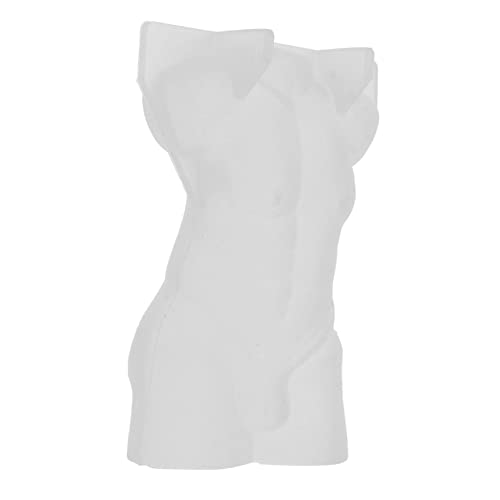 Tofficu 1Stk Mannequin-Form shaping body modellierwerkzeug förmchen körpermodell Männer Körperform Form 3D-Fondantformen silikon DIY körperform männlicher Körper Silikonform Kieselgel Weiß von Tofficu