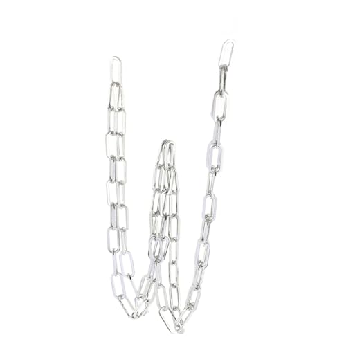 Tofficu 1Stk edelstahlketten bag chain Kreuzkette silberkette schmuck machen Silberne Halskettenverlängerung Halskette Kettenschwänze Taschenkette Gliederkette selber machen Silver von Tofficu