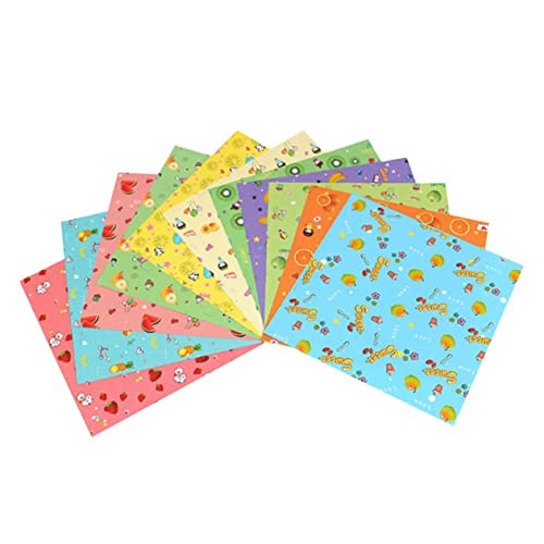 Tofficu 2 Blätter Origami Bastelpapiere Geschenkpapier Quadratisches Papier Diy-kits Hintergrundpapier Machen Quadratisches Farbiges Papier Farbiges Krepppapier Basteln Für Kinder von Tofficu