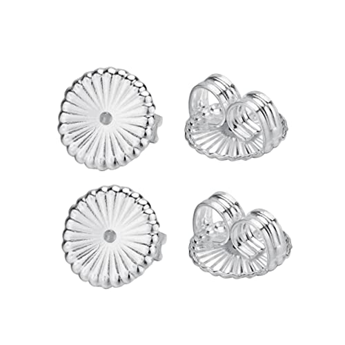 Tofficu 2 Paar Silber Ohrstecker Ersatzpads Gepolstert Ohrstecker Verschlüsse Damen Ohrschmuck Zubehör Groß Komfortabel Sicher Langlebig Passend für Standard Tofficu 2 Paar Silber Ohrstecker Ersatzpads Gepolstert Ohrstecker Verschlüsse Damen Ohrschmuck Zubehör Groß Komfortabel Sicher Langlebig Passend für Standard von Tofficu