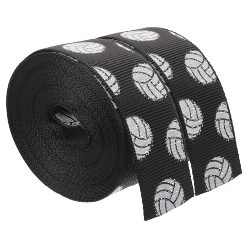 Tofficu 2 Rollen Handgefertigter Bogen Dekorative Pailletten Partyzubehör Stirnband Dekorative Abdeckungswischer Mode-haarnadeln Toilettenpapierhalterständer Kit-band Polyester Black von Tofficu