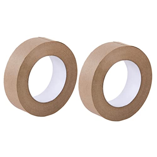 Tofficu 2 Rollen Klebeband verpackungsmaterial wiederverwendbar tapet schwer Beleg multifunktionswerkzeug Kartonband für den Haushalt wasserdichtes Verpackungsband Kraftpapier Light Brown von Tofficu