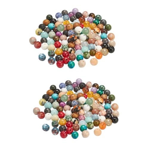 Tofficu 2 Sätze 8mm Kristallperlen Kit Zur Herstellung Von Perlenschmuck Basteln Sie Diy-perlen Diy Schmuckperlen Polierte Kristallperlen Basteln Sie Lose Perlen Charms-perlen 50 Stück * 2 von Tofficu