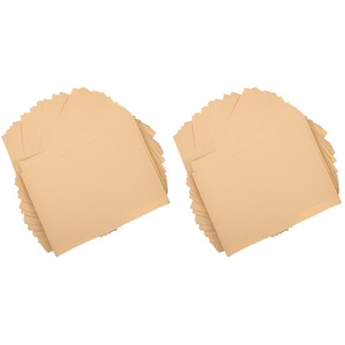 Tofficu 2 Sätze A4 Papierstau Nicht Dickes Papier Wachspapier Pergament Kartonröhren Zum Basteln To-do-liste Notizblock Zeichenpapier Lebensmittelpapier Geschenkpapier Khaki 50 Blatt*2 von Tofficu