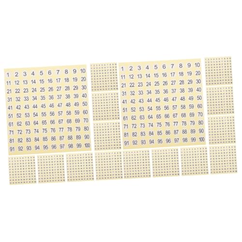 Tofficu 2 Sätze Aufkleber Mit Klassifizierungsnummern Nummerierte Etiketten Nummernaufkleber Aus Papier Zahlen Tag Vielzweckleiter Nummern Aufkleber Stickbilder Registerkarten 15 Blatt * 2 von Tofficu