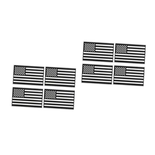 Tofficu 2 Sätze Der Amerikanischen Flagge Aufkleber in Flaggenform Kleidungsreparatur Patch Patches Reparieren Reparaturflicken Für Kleidung Armbinden Nylon Black 4 Stück * 2 von Tofficu