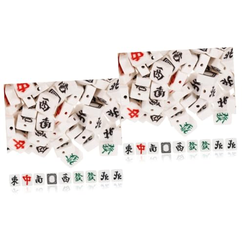 Tofficu 2 Sätze Diy Mahjong Perlen Polymer Clay Handgemachte Lose Perlen Für Armbänder Auffädeln Und Gestalten Von Schmuck Für Projekte 100 Stück * 2 Tofficu 2 Sätze Diy Mahjong Perlen Polymer Clay Handgemachte Lose Perlen Für Armbänder Auffädeln Und Gestalten Von Schmuck Für Projekte 100 Stück * 2 von Tofficu