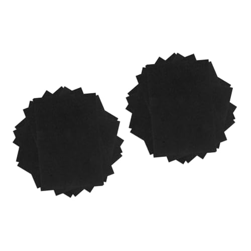 Tofficu 2 Sätze Flash-luftpolsterfolie Schimmernder Karton Schwammpapier Selber Machen Glitzerkartonpapier Bastelpapier Schwammmaterial Dekoration Schwarze Glitzerkarte Black 10 Stück * 2 von Tofficu