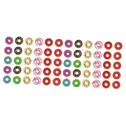 Tofficu 2 Sätze Gummiband Erasers for Süße Radiergummis Lebensmittel Radiergummis Für Cartoon Radiergummis Mini-donut-anhänger Mini-radiergummi Plastik 30 Stück * 2 von Tofficu