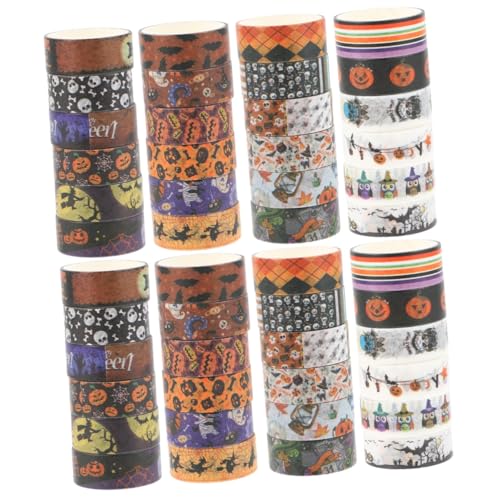 Tofficu 2 Sätze Halloween-washi-tape Halloween Washi Tape Geschenkband Halloween Geschenkideen present Ideas Party Halloween-handwerk Halloween- Geschenkbänder Papier 24 Rollen * 2 von Tofficu