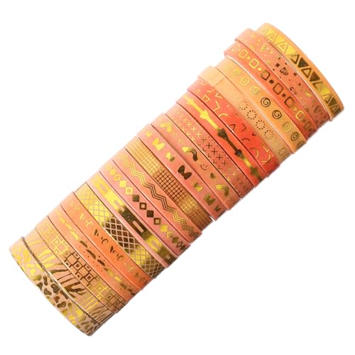 Tofficu 2 Sätze Heißprägeband Diy Sammelalbum Buntes Klebeband Scrapbooking-zubehör Farbige Aufkleber Scrapbook-klebeband Fotoalbumband Washi-tape-handwerk Papier 20 Stück * 2 von Tofficu