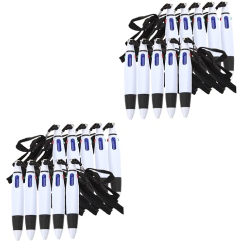 Tofficu 2 Sätze Kugelschreiber Schwarze Stifte Multi-stift Lanyard-stifte Textmarker Mehrfarbiger Stift The Office Lustige Stifte Partyartikel Für Flüssiger Stift Black 10 Stück * 2 von Tofficu