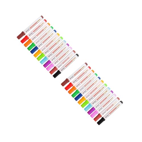 Tofficu 2 Sätze Löschbarer Whiteboard-marker Löschbare Stifte Bulk-aquarellstifte Aquarellpinsel Aquarellstifte Tragbare Aquarellstifte Austauschbare Aquarellstifte Plastik 12 Stück * 2 von Tofficu