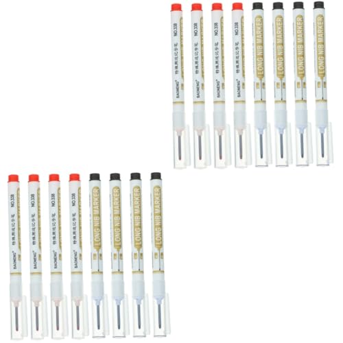 Tofficu 2 Sätze Markierstift Ultra Einziehbar Markierungen Tischlerstifte Gold Marker Mit Langen Spitzen Mehrzweck-tieflochmarker Riesiger Stift Groß Baumarkierung Plastik 8 Stück * 2 von Tofficu