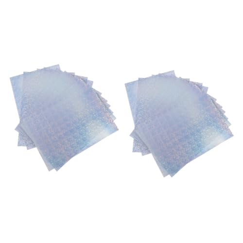 Tofficu 2 Sätze Regenbogen-druckpapier Druckerpapier Bunt Farbiges Druckerpapier Bedruckbares Holografisches Aufkleberpapier Bunte Aufkleber Kreatives Drucken Von Fotopapieren 10 Stück * 2 von Tofficu