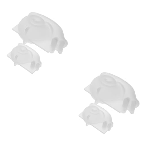 Tofficu 2 Sätze Schnecke-ornament-form Tierische Seifenformen Schnecken-blumentopf 3d-tier-schokoladenformen Diy Schneckenform 3d-tiere Schnecke De Para Gelatinas Abs Kieselgel 2 Stück * 2 von Tofficu