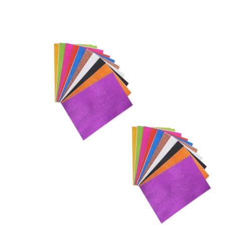 Tofficu 2 Sätze Schwamm Glitzerpapier Kunstpapier Schaumpapierhandwerk Schaumstoffplatte Zeichenpapier Bastelset Basteln Für Geschenkpapier Diy-papier Colorful 10 Stück * 2 von Tofficu