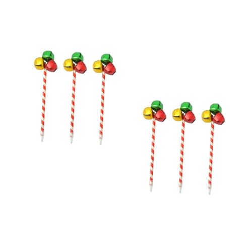 Tofficu 2 Sätze Weihnachtsglockenstift Weihnachtsstifte Groß Weihnachtsgeschenke Weihnachtsstifte Schreiben Rot-grüne Weihnachtsstifte Weihnachtsfarbene Kugelschreiber Metall 3 Stück * 2 von Tofficu