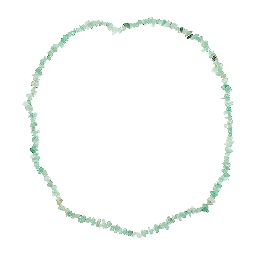 Tofficu 2 Saiten natürlicher Kristallkies Perle machen farbige Perlen Edelsteine DIY-Perlen natursteinperlen beads for bracelets natürliche Chips Perlen aus Naturstein Kristallstein Green von Tofficu