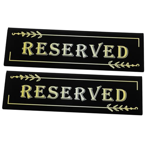 Tofficu 2 Stück Acryl-reserviert-schild, Party-reserviert-tischschild, Reserviert-sitzplatz-schild, Hochzeit-reserviert-schild von Tofficu