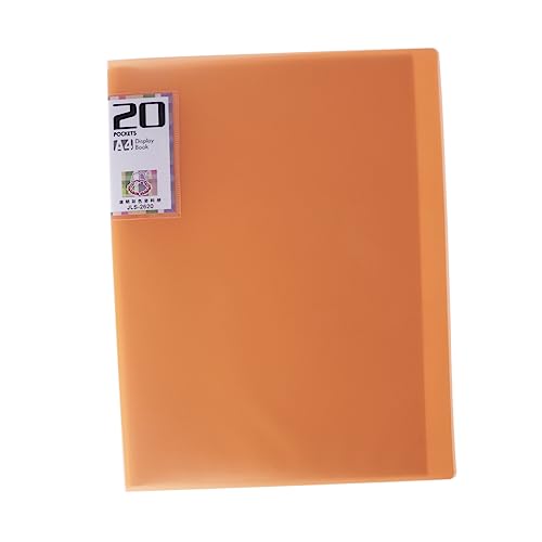 Tofficu 20 A4 Ordner Informationsbroschüre Einlegen Testheft Aus Papier Orange von Tofficu