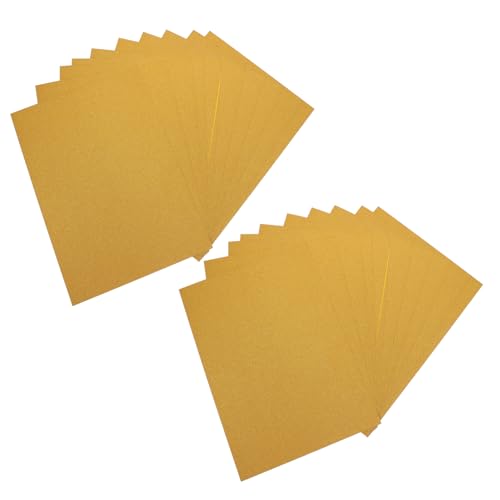 Tofficu 20 Blätter Glitzerkarton kreativpapier paketpapier dekorpapier DIY Bastelpapier Geschenkpapier farbiges Bastelpapier farbiger Karton Zubehör für die Kartenherstellung Golden von Tofficu