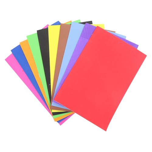 Tofficu 20 Blätter Konfetti bastel materialien kraftpapier Bastelpapier Schaumstoffpapier Schaumpapier selber machen buntes Papier bunter Karton Basteldekorationspapier Klebepapier Eva von Tofficu