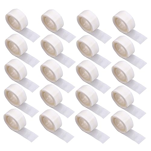 Tofficu 20 Rollen Ballonabgabe transparente Aufkleber 2-seitiges Klebeband Klebestreifen Wandkleber double sided tape klebeband doppelseitig Aufkleber kleben ablösbarer Klebepunkt Emulsion von Tofficu