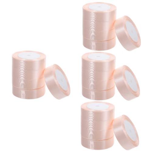 Tofficu 20 Rollen doppelseitiges Polyester-Satinband dekorative Blumenbänder dekoratives Blumenband Geschenkverpackungsband geschenkband für DIY Verpackungsband für von Tofficu