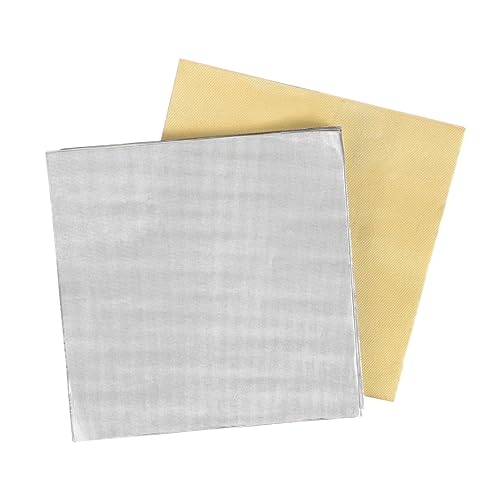 Tofficu 200 Blatt goldene Alufolie Geschenkpapier für Partysüßigkeiten kleines Schokoladen-Geschenkpapier wickelpapier geschenkpapier bögen weihnatsdeko Folienverpackung Pralinenverpackung von Tofficu