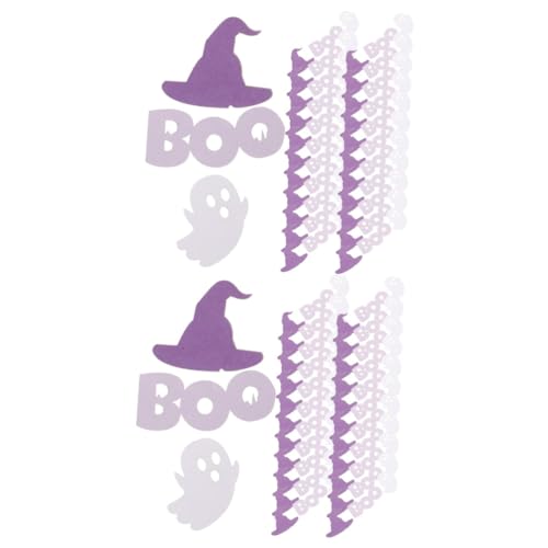 Tofficu 200 STK Halloween Konfetti Dekoratives Konfetti Hexenhut-konfetti Für Die Dekoration Festival Konfetti Halloween-streuung Halloween-Dekorationen Tischkonfetti Papier Violett von Tofficu